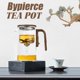 thumbnail image 2 of Para té suelto, tetera Enchanti con mango de madera, tetera mágica Enchantipot, tetera mágica con control de presión para bebidas frías y calientes, 2 of 7