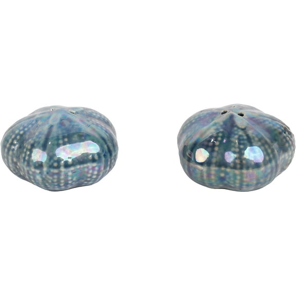 Servette Home Beach Scene Gray Salt and Pepper Shaker Novelty Kitchen Décor- Sand Dollars