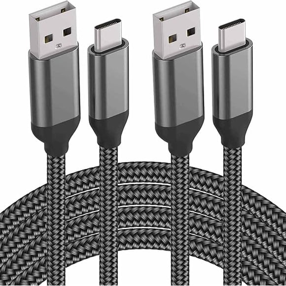 ccwmincc USB C Cable 15FT 2Pack, Extra Long USB-A to USB-C Cable Braided Fast Charger Cord Compatible with Sony PS5, Samsung Galaxy S22 S21 S20 S10, Note 9 Plus, OnePlus 10 Pro, Nintendo Switch, Moto