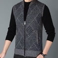 thumbnail image 3 of LOVZFMLL Vestes pour Hommes Modes Sans Manches Confortables Respirantes Blouses à Col, 3 of 6