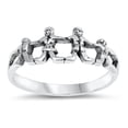 thumbnail image 1 of Sterling Silver Holding Hands Family Ring Size 7, 1 of 3