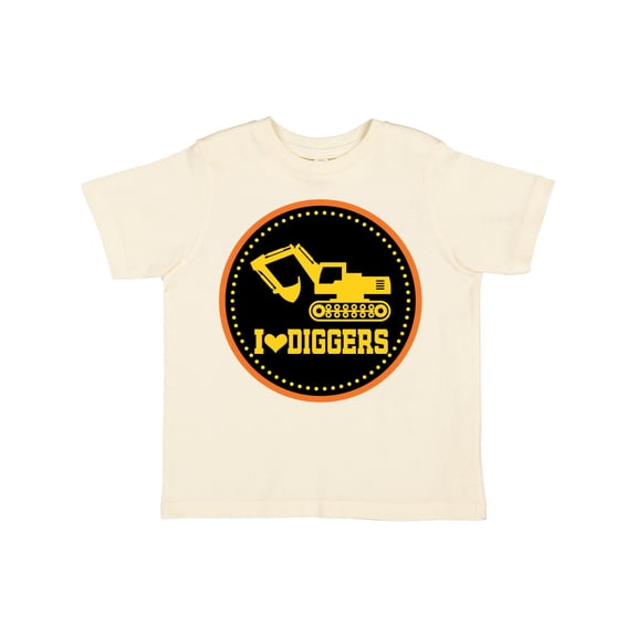 Inktastic Digger Construction Truck Boys Boys Toddler T-Shirt