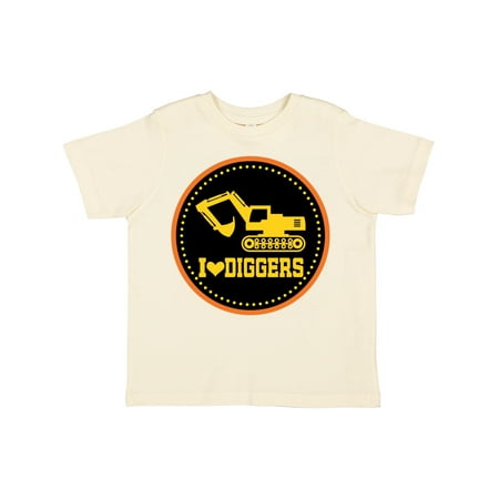 

Inktastic Digger Construction Truck Boys Gift Toddler Boy Girl T-Shirt