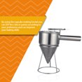 thumbnail image 3 of Moyic Dispensador de tortitas Cupcake DIY hacer postre embudos separador con soporte colador cocina hornear para panadería restaurante Cocina y Comedor Moyic HA2251-00B, 3 of 6