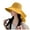Yellow, variant on Packable Beach Bucket Hat - Quick Dry UV Protection Sun Hat Women's Breathable Sun Shade Elegant Wide Brimmed Fisherman Hat
