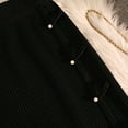 thumbnail image 3 of BEAUKEY Midi Skirt For Women Side Slits Straight Skirt Chinese Pearl Buckle Knitted Skirt, 3 of 5