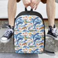 thumbnail image 6 of Salouo Marine Animals Print Travel Laptop Backpack,17Inch Casual Bag with Side Pockets for Men & Women Stylish Daypack for Weekender/Business/Hiking-One Size, 6 of 6