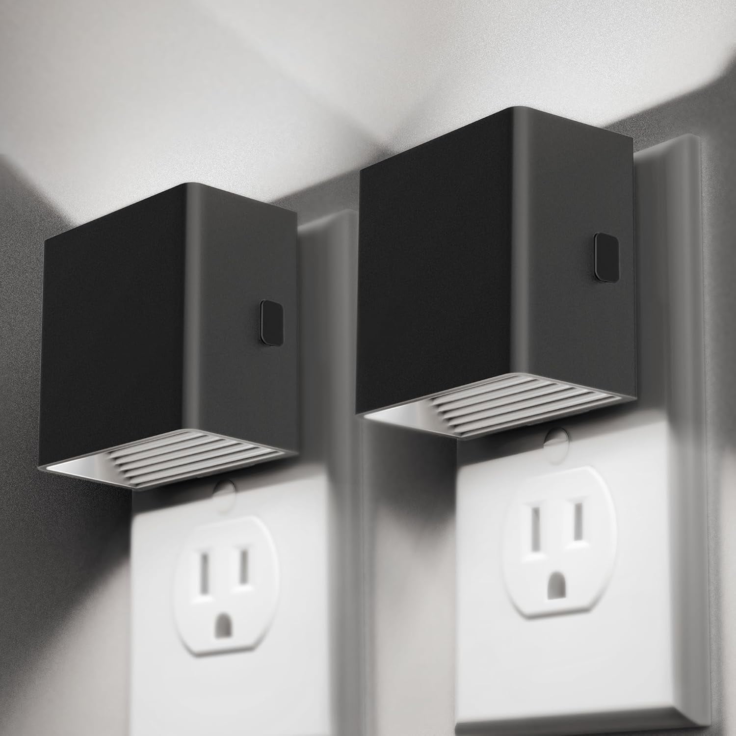 RGHJAR-LED Night Lights Plug into Wall [2 Pack], Plug in Nightlight, 3 Level Brightness Adjustable Night Light, Dusk to Dawn Sensor, Nightlights for Adults, Bedroom, Bathroom, Hallway, 5000K