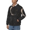 thumbnail image 3 of Naloa Abstract Starry Sky Moon Men’s Hoodies, Zip up Hoodie, Sweatshirts,Hoodies for Men Sizes S-3XL-3X-Large, 3 of 5