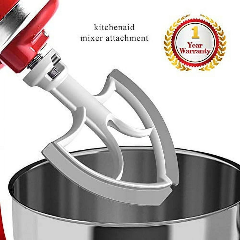 Flex Edge Beater for Kitchenaid, 4.5-5 Quart for Kitchenaid Mixer  Attachments, Fits Tilt-Head for Kitchenaid Paddle with Scraper by HOZODO