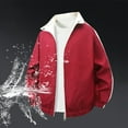 thumbnail image 2 of Duoif Veste de Pluie pour Femmes, Coupe-Vent Léger avec Capuche Imperméable avec Poches Vestes pour Femmes Rouge G, 2 of 9