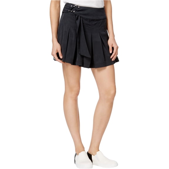 Free People Womens Tencel Pleated Mini Skirt