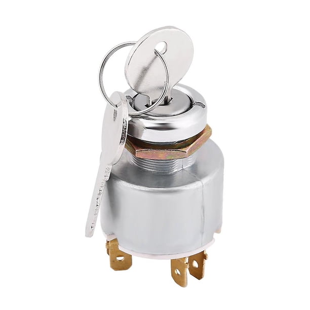 12v Ignition Switch, Universal 12v Engine Start Ignition Switch 3 Position On Off Start Ignition Switch Control With 2 Keys