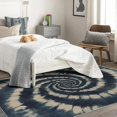 thumbnail image 4 of Tie Dye Rugs for Girls Room - Washable Rugs Tie Dye Rug & Home Decor, 2x3 Area Rug, Psychedelic Tie Dyed Rugs for Entryway, Non Slip Low Pile Small Indoor Door Mat, Navy Blue and Beige Carpet, 4 of 7