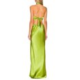 thumbnail image 4 of VISgogo Vestido largo con cuello halter casual para mujer Moda Color sólido Cintura hueca Vendaje Sin espalda Vestido ajustado VISgogo moda, 4 of 5