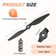 thumbnail image 2 of Uxcell 2 Pairs 9x6 Inch Propeller Hélices RC Hélices de 2 Palas con Arandela para Aviones Controlados a Distancia Drones Ligeros, Negro, 2 of 6