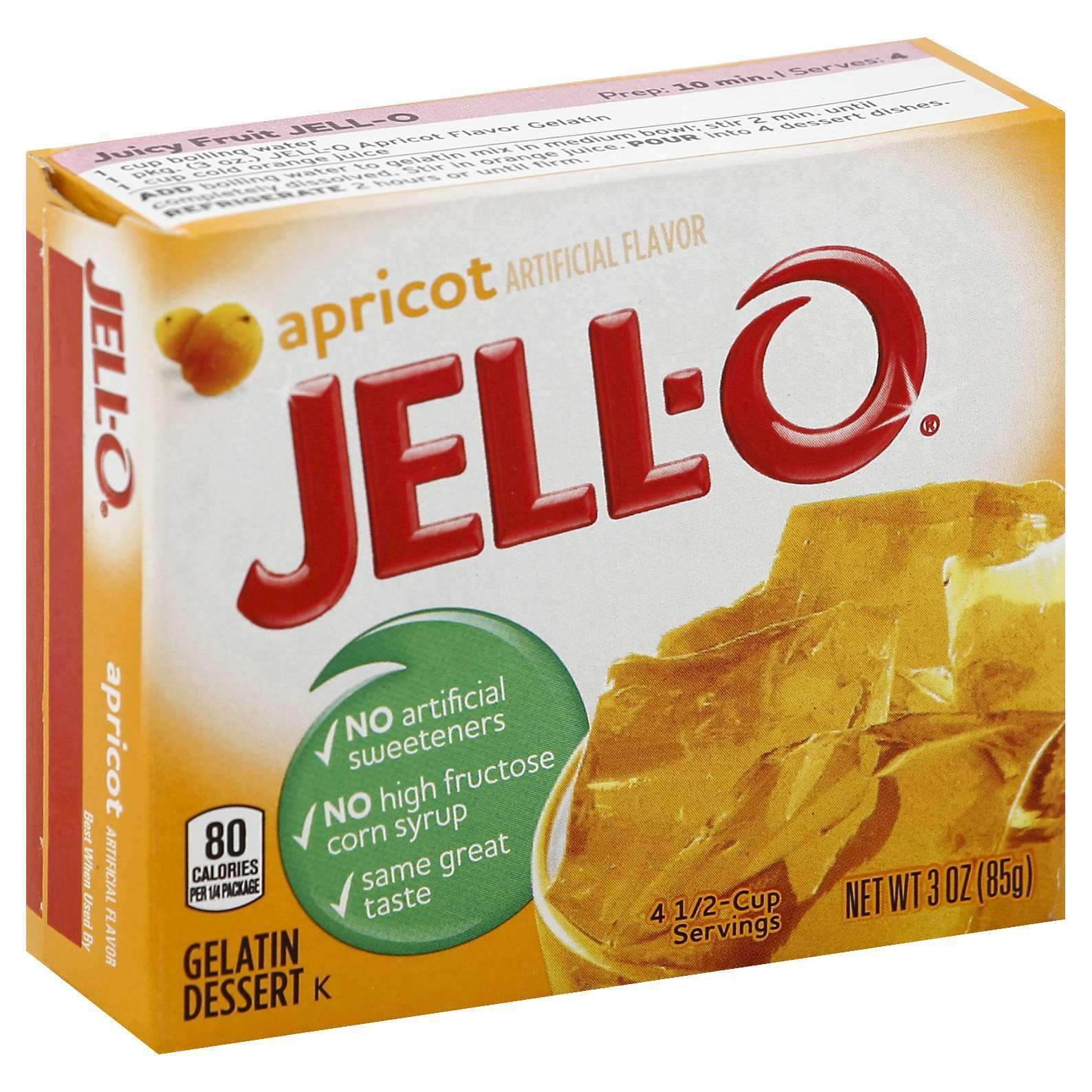 (24 pack) Jell-O Berry Blue Artificially Flavored Gelatin Dessert Mix, 3 oz Box