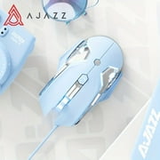 AJAZZ AJ120 Wired Gaming Mouse Programmable ,4DPI Switch Plating Mouse Blue