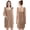 Khaki, variant on Towel Wrap for Women - Ruffled Straps Absorbent & Quick Dry Towel Bathrobe, Lightweight for Shower and Spa