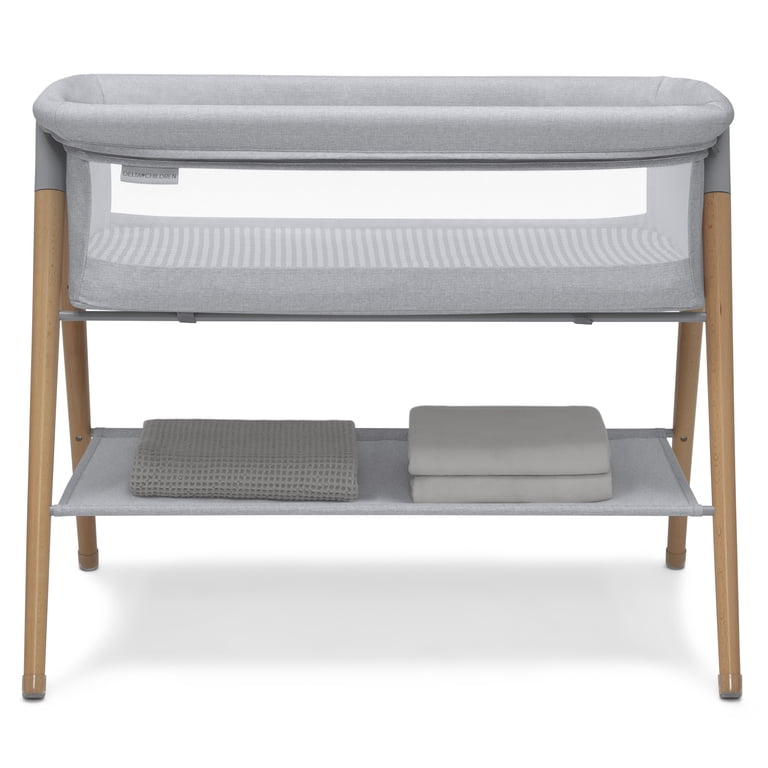 Haven Beechwood Bedside Bassinet with Storage photo 6