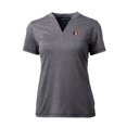 thumbnail image 2 of Women's Cutter & Buck Heather Charcoal Florida State Seminoles Forge Stretch Blade V-Neck Top, 2 of 3