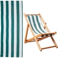 thumbnail image 1 of Tela de repuesto para silla de playa, 115 cm x 43,5 cm. Tela de repuesto para silla de playa, rayas verdes y blancas. Lona de repuesto para silla de salón., 1 of 9