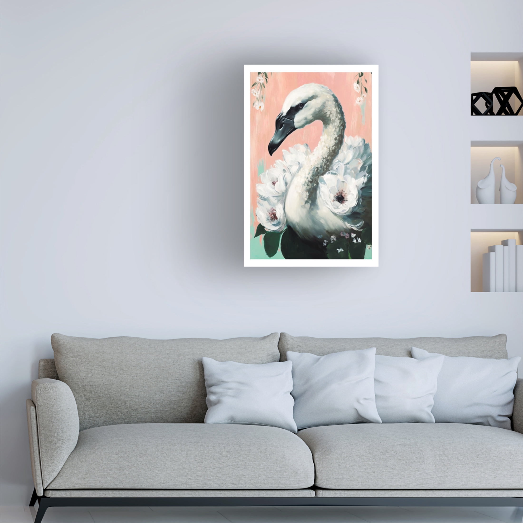 Trademark Fine Art Treechild  The Swan Canvas Wall Art