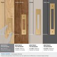 thumbnail image 3 of Amerock Medora 3 inch (76mm) Center-to-Center Rectangle Champagne Bronze Cabinet Pull Backplate, 3 of 6