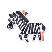 Manhattan Toy Wimmer-Ferguson Crinkle Zebra Baby Sensory Toy with Ribbon Tags