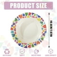thumbnail image 4 of DTFMZOV Disposable Paper Bowls 20 oz, 30 Count Large Round Heart Bowls, Soak Proof Bowls for Home, Camping, Birthday Party Decorations, Small Bowls for Snack, Salad and Soup, 4 of 11