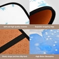 thumbnail image 3 of 4-Piece Bathroom Set with Waterproof Shower Curtain with Non-Slip Bath Mat, U-Shaped Mat & Toilet Lid Cover Reindeer and Snowflake Pattern, 3 of 8