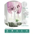 thumbnail image 2 of Pink Floral Tie Up Curtains for Windows 45 Inch Length Balloon Curtains Kitchen Adjustable Balloon Window Shade Vintage Botanical Gradient Pastel Painting Tie Up Bathroom Curtain Window 52"x45", 2 of 6