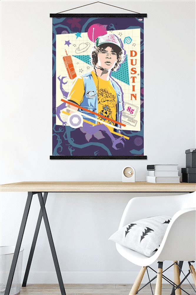 Netflix Stranger Things: Season 3 - Dustin Wall Poster with Magnetic Frame, 22.375" x 34"