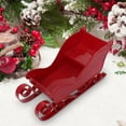 thumbnail image 5 of Christmas Sleigh Toy Christmas Snowman Snowflake Statue Mini Sleigh Christmas Party Christmas Tree Pendant Holiday Plastic Sleigh Five Colors, 5 of 5