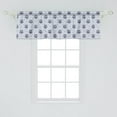 thumbnail image 2 of Ambesonne Owl Print Window Valance, Continuous Abstract Print of Pastel Night Birds Funny Pattern, Curtain Valance for Kitchen Bedroom Decor with Rod Pocket, 54" X 18", Indigo Purpleblue, 2 of 2