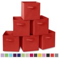 thumbnail image 1 of YOYTOO 6 Pack Collapsible Fabric Cube Storage Bins, 11" Collapsible Cube Organizer Baskets Bins, 1 of 6