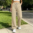 thumbnail image 5 of Qingpeng Womens Curved Seam Wide Leg Sweatpants Drawstring High Waist Loose Casual Solid Color Long Pants with Pockets, 5 of 7
