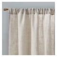 thumbnail image 4 of Linen Blend Light Filtering Curtain Panel Pair(2 Pcs Window Panels) Natural + Polyester, 4 of 9
