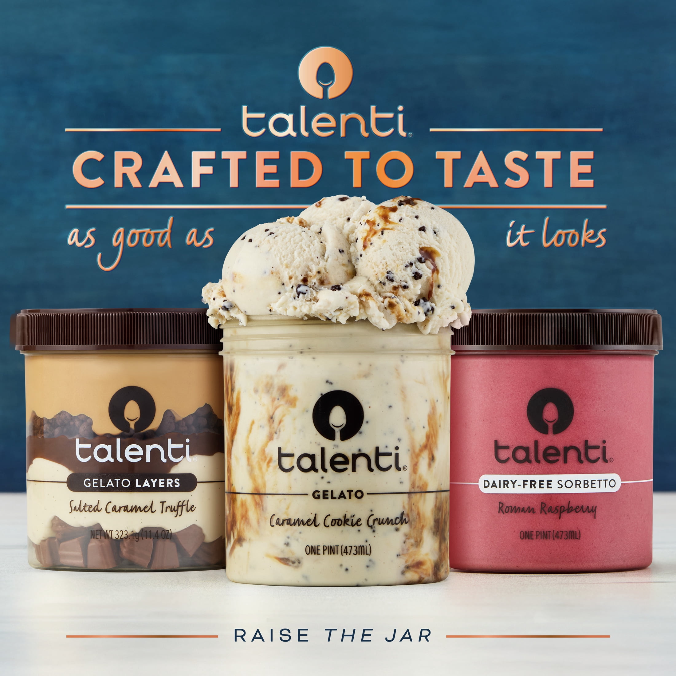 Talenti Dairy-Free Sorbetto Roman Raspberry Sorbet Frozen Desserts, 1 Pint