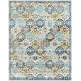 thumbnail image 2 of Hauteloom Leggett Living Room, Bedroom Area Rug - Traditional - Navy, Mustard, Teal - 8'10" x 12'6", 2 of 9