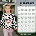thumbnail image 2 of Xoenoiee Cow Bell Paint Splatter Print Toddler Girl Crewneck Sweatshirt Soft Pullover Sweatshirts Long Sleeve Tops Outfit Kids Clothes Graphic Sweaters, Size 5-6 Years, 2 of 7