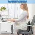 thumbnail image 6 of Buttocks Cushions Office Chair Cushion with Backrest (Classic Gray), 6 of 9
