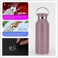 thumbnail image 5 of Bling Cup,Glitter Water Bottle,Stainless Steel Thermal Bling Water Bottle with Chain for Women (silver 500ml), 5 of 5