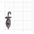 thumbnail image 3 of Fantasyard Amethyst Purple Flower Umbrella Pin, 3 of 4