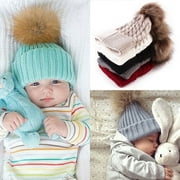 New Cute Baby Toddler Kids Boys Girls Knitted Crochet Beanie Winter Warm Hat Cap