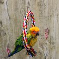 thumbnail image 1 of Round Hanging Ring Climbing Bite Resistant Cotton Rope Swing Toy for Pet Bird Parrot Specification:Large 25cm, 1 of 7