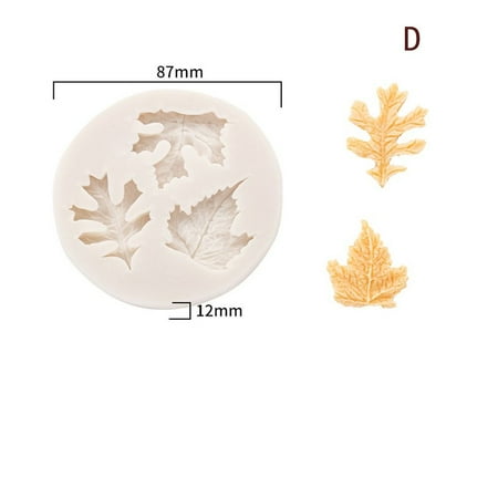

Kitchen Supply Cake Decorating Chocolate Baking Christmas Tree Fondant Cake Mold Pine Leaf Silicone Mold Silicone Mold Tree Leaves D