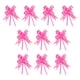 thumbnail image 1 of Matsuzay 10 piezas Bow Pull Decor Embalaje festivo Ligero Tirado a mano Flor Boda Cumpleaños Navidad Vacaciones Accesorio Kits de decoración para fiestas Corazón/Rosa Claro, 1 of 6