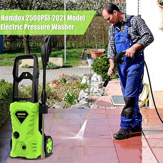 Homdox 2500 PSI,1.5GPM Pressure Washer 