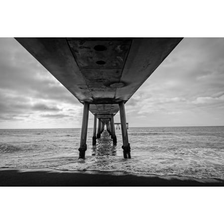 Pier in the Pacific ocean Pacifica Pier Pacifica San Mateo County California USA Canvas Art - Panoramic Images (24 x